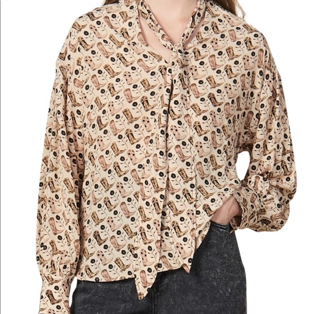 Sandro Cowboy Blouse - never been worn!!